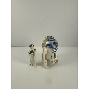 Vintage 1996 R2D2 w/ Princess Leia Lucasfilm Figurine Star Wars Applause